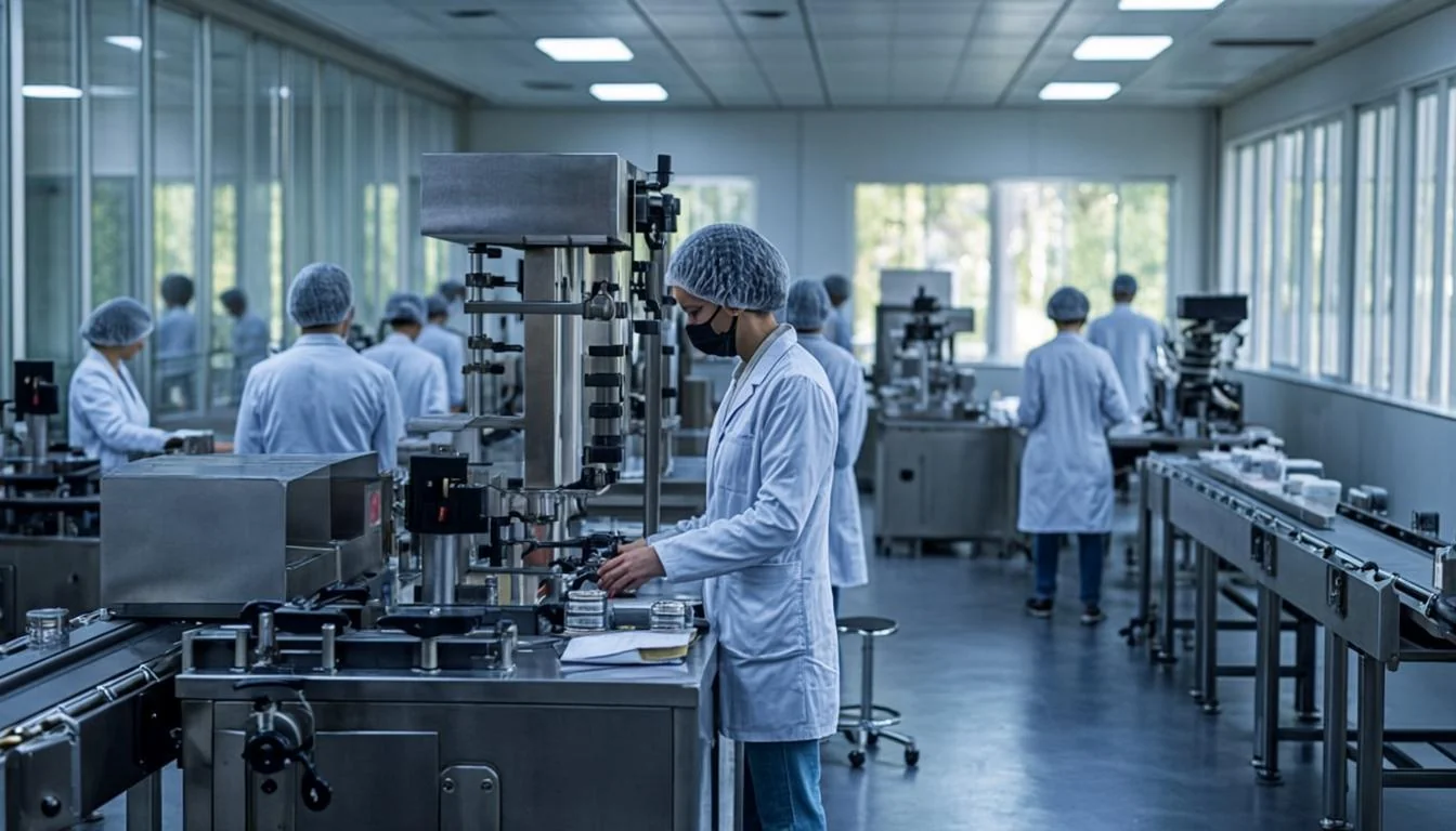Pifed Pharma manufacturing facility — sterile pharmaceutical lab interior